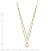 Image 2 : 14K & White Rhodium Tiered Star and CZ Necklace - 16 in.