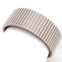 43 ctw VS/SI Diamond Unisex 8 Inches Bracelet 18K Rose Gold