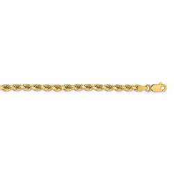 14k Yellow Gold 3.75 mm Diamond Cut Rope Chain - 16 in.