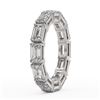Image 3 : 3.24 ctw Emerald Cut Diamond Designer Ring 18K White Gold