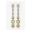 Image 1 : 2.78 ctw Diamond & Pearl Earrings 18K Yellow Gold