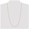Image 2 : 14k Gold 1 mm Cable Chain Necklace - 30 in.