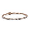 Image 1 : 7 ctw Diamond Designer Bracelet 18K Rose Gold