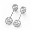 Image 1 : 2 ctw Diamond Designer Earrings 18K White Gold