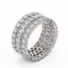 Image 2 : 7.01 ctw Marquise Cut Diamond Eternity Ring 18K White Gold