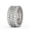 Image 3 : 7.01 ctw Marquise Cut Diamond Eternity Ring 18K White Gold