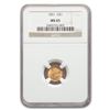Image 1 : 1851 $1 Indian Head Gold MS-65 NGC