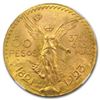 Image 2 : 1923 Mexico Gold 50 Pesos MS-63 NGC