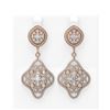 Image 1 : 6.06 ctw Diamond Earrings 18K Rose Gold