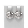 Image 1 : 1.04 ctw Diamond Earrings 18K White Gold