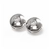 Image 3 : 1.04 ctw Diamond Earrings 18K White Gold