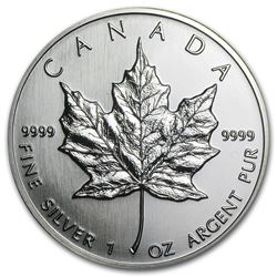 1990 Canada 1 oz Silver Maple Leaf BU