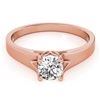Image 1 : 0.75 ctw Certified VS/SI Diamond Solitaire Ring 14k Rose Gold