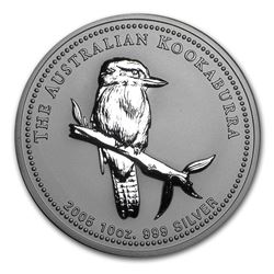 2005 Australia 10 oz Silver Kookaburra BU