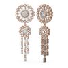Image 2 : 6.65 ctw Diamond Earrings 18K Rose Gold