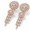 Image 3 : 6.65 ctw Diamond Earrings 18K Rose Gold