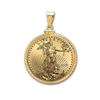 Image 1 : 2019 1/4 oz Gold Eagle Pendant (Diamond-ScrewTop Bezel)