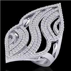 2 ctw Micro Pave VS/SI Diamond Designer Ring 14k White Gold