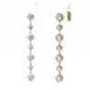 Image 3 : 2.88 ctw Diamond Designer Earrings 18K Yellow Gold