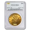 Image 1 : $20 Liberty Gold Double Eagle MS-61 PCGS (Random)