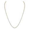 Image 1 : 10kt Yellow Gold Mens Round Diamond Solitaire Linked 26" Necklace 11-3/8 Cttw