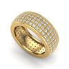 Image 2 : 2.50 ctw Micro Pave VS/SI Diamond ERERNITY Band 18k Yellow Gold