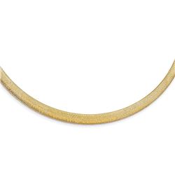 14k Yellow Gold Stretch Mesh w/1.5in ext. Necklace - 18.5 in.