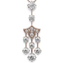 2.75 ctw Diamond Designer Necklace 18K Rose Gold
