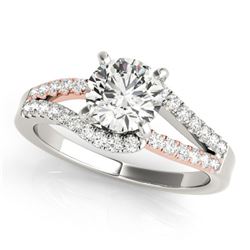 1.65 ctw Certified VS/SI Diamond Solitaire Ring 18k 2Tone Gold