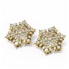Image 3 : 2.75 ctw Diamond Earrings 18K Yellow Gold