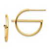 Image 1 : 14k Yellow Gold Split Circle Post Earrings