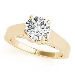 1 ctw Certified VS/SI Diamond Ring 18k Yellow Gold