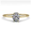 Image 1 : 1.0 ctw VS/SI Oval Cut Diamond Engagment Ring 18k Yellow Gold