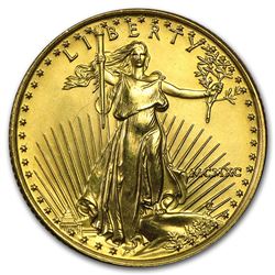 1990 1/4 oz Gold American Eagle BU (MCMXC)