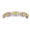 Image 2 : 8 ctw SI/I Fancy Yellow Diamond Bracelet 18K Rose Gold
