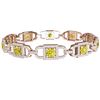 Image 3 : 8 ctw SI/I Fancy Yellow Diamond Bracelet 18K Rose Gold