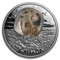 2018 Canada 1 oz Silver $20 Frozen In Ice: Sabretooth Cat