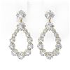 Image 2 : 2.62 ctw Diamond Designer Earrings 18K Yellow Gold
