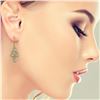 Image 3 : 3.07 ctw Pear Cut Diamond Micro Pave Earrings 18K Yellow Gold
