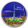 Image 1 : 2017 Ivory Coast 2 oz Silver Magnificent Landmarks Burj Khalifa