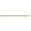 Image 1 : 14k Yellow Gold 3.5 mm Solid Miami Cuban Chain - 26 in.