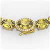 Image 1 : 72 ctw Citrine & VS/SI Diamond Micro Pave Necklace 14k Yellow Gold