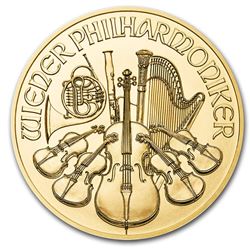 2020 Austria 1/25 oz Gold Philharmonic BU