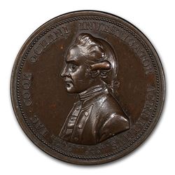 1776 Great Britain Medal James Cook MS-62 PCGS (Brown)