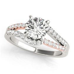 1.15 ctw Certified VS/SI Diamond Solitaire Ring 14k 2Tone Gold