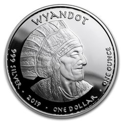 2019 1 oz Silver State Dollars Ohio Wyandot Cardinal