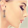 Image 3 : 10.92 ctw Morganite & Diamond Earrings 14K Rose Gold