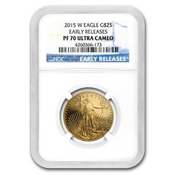 2015-W 1/2 oz Proof Gold American Eagle PF-70 NGC (ER)