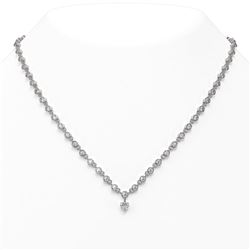 11.5 ctw Heart Diamond Designer Necklace 18K White Gold