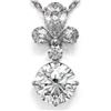 Image 1 : 1.4 ctw Diamond Designer Necklace 18K White Gold